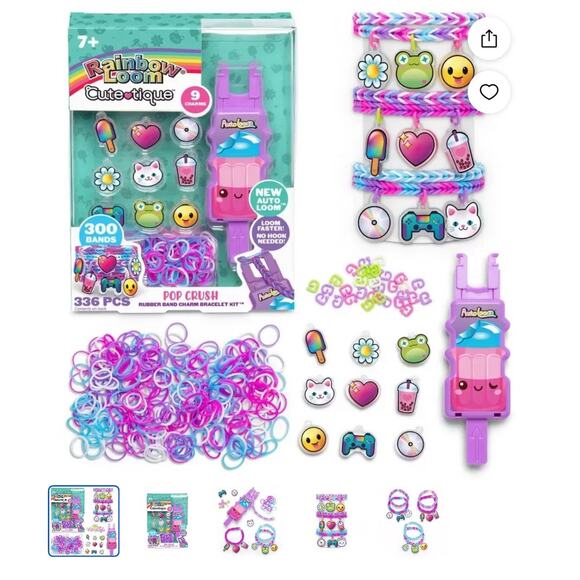 Rainbow Loom 336pc Pop Crush Cutetique Craft Kit - Picture 2 of 4